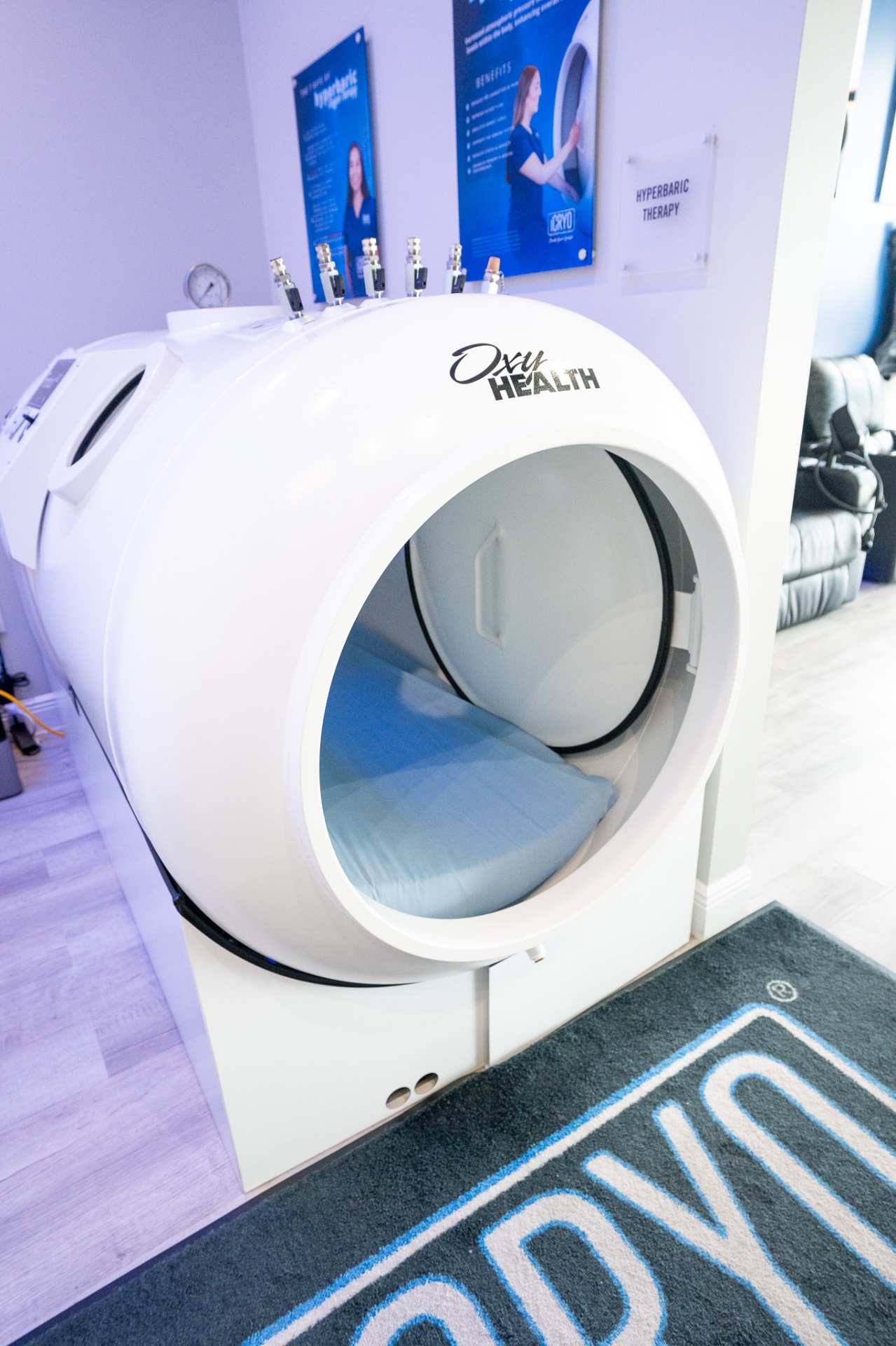 OxyHealth Fortius 420 hard-shell hyperbaric chamber at iCRYO Okatie-Bluffton