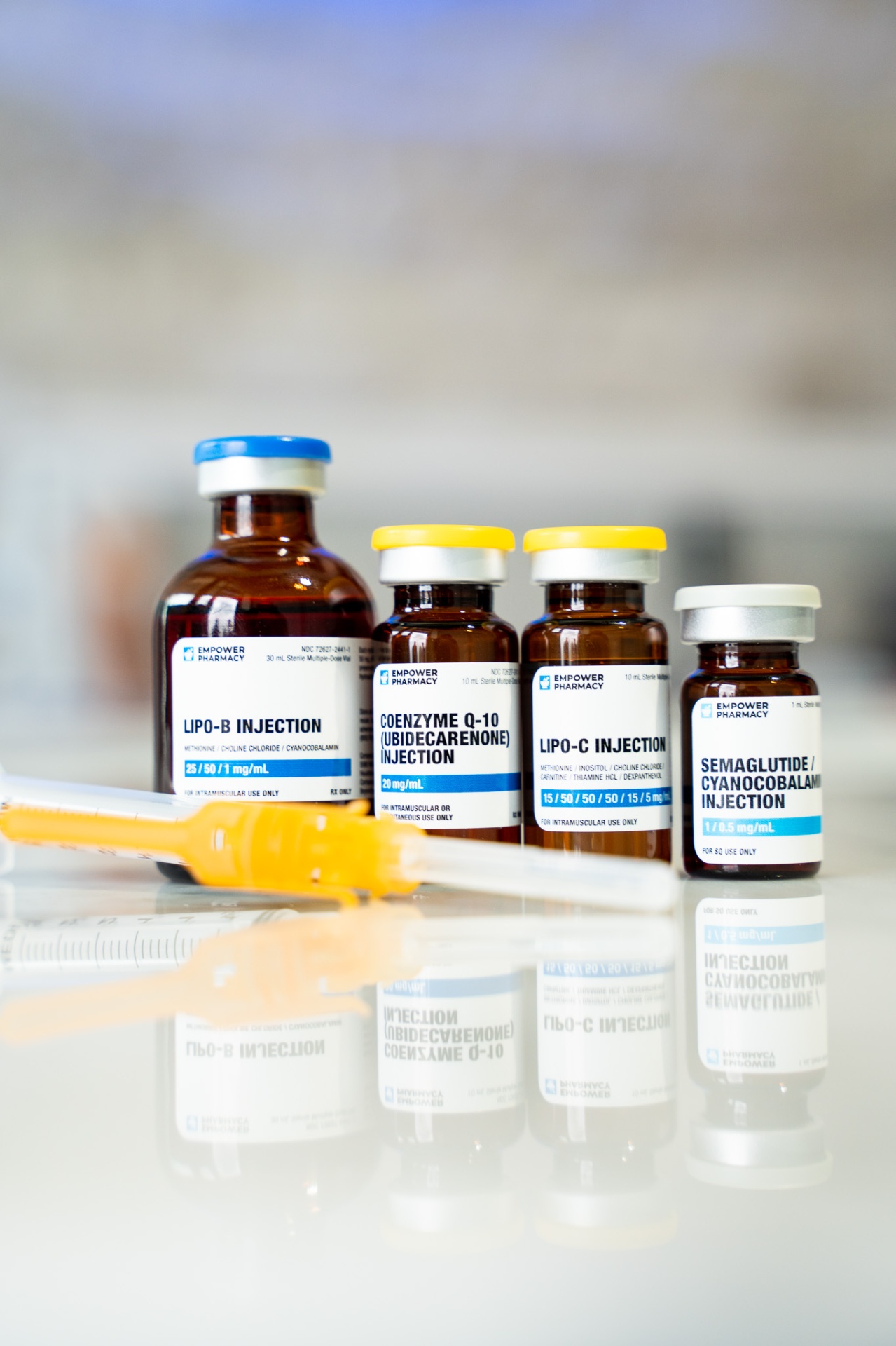 iCRYO Okatie-Bluffton IM shot menu vials