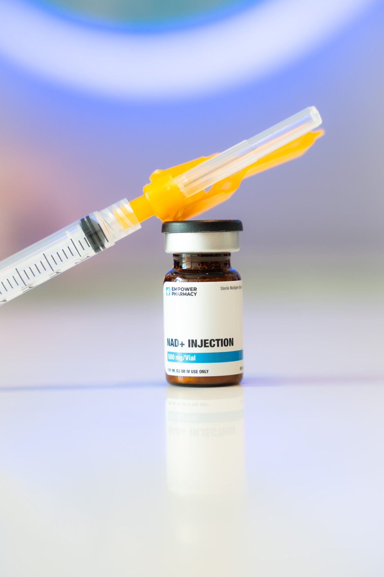 iCRYO Okatie-Bluffton NAD+ injection vial and syringe