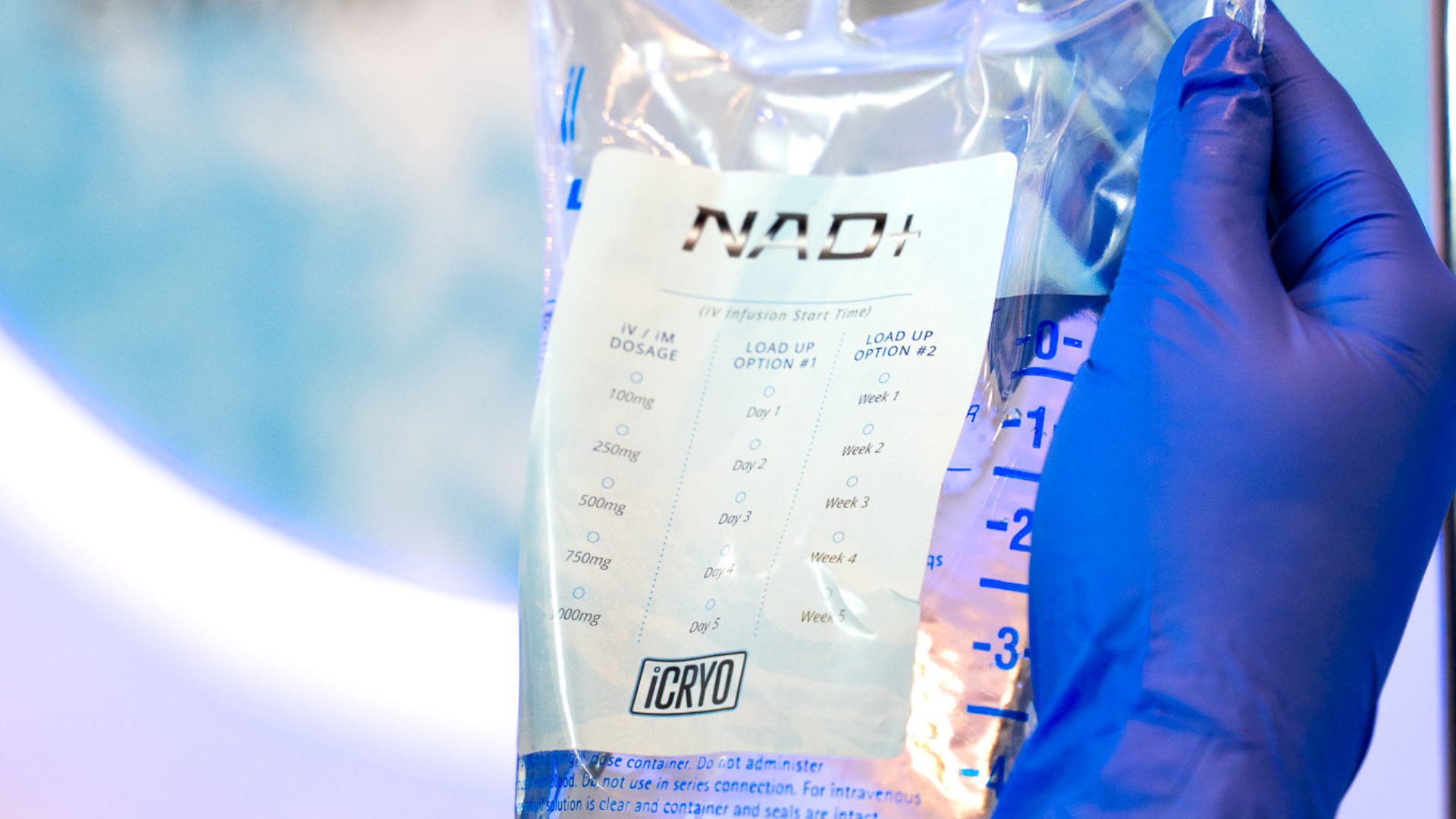 iCRYO NAD+ IV therapy infusion session